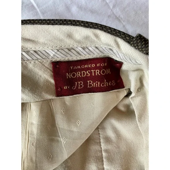 Vintage Nordstrom JD Britches Men's Pleated Pants 100% Wool Made in USA Size 34 - Picture 5 of 6